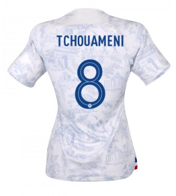 Frankrig Aurelien Tchouameni #8 Replika Udebanetrøje Dame VM 2022 Kortærmet